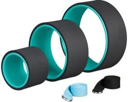 Yoga Wiel Set - 3 Stuks + Riemen
