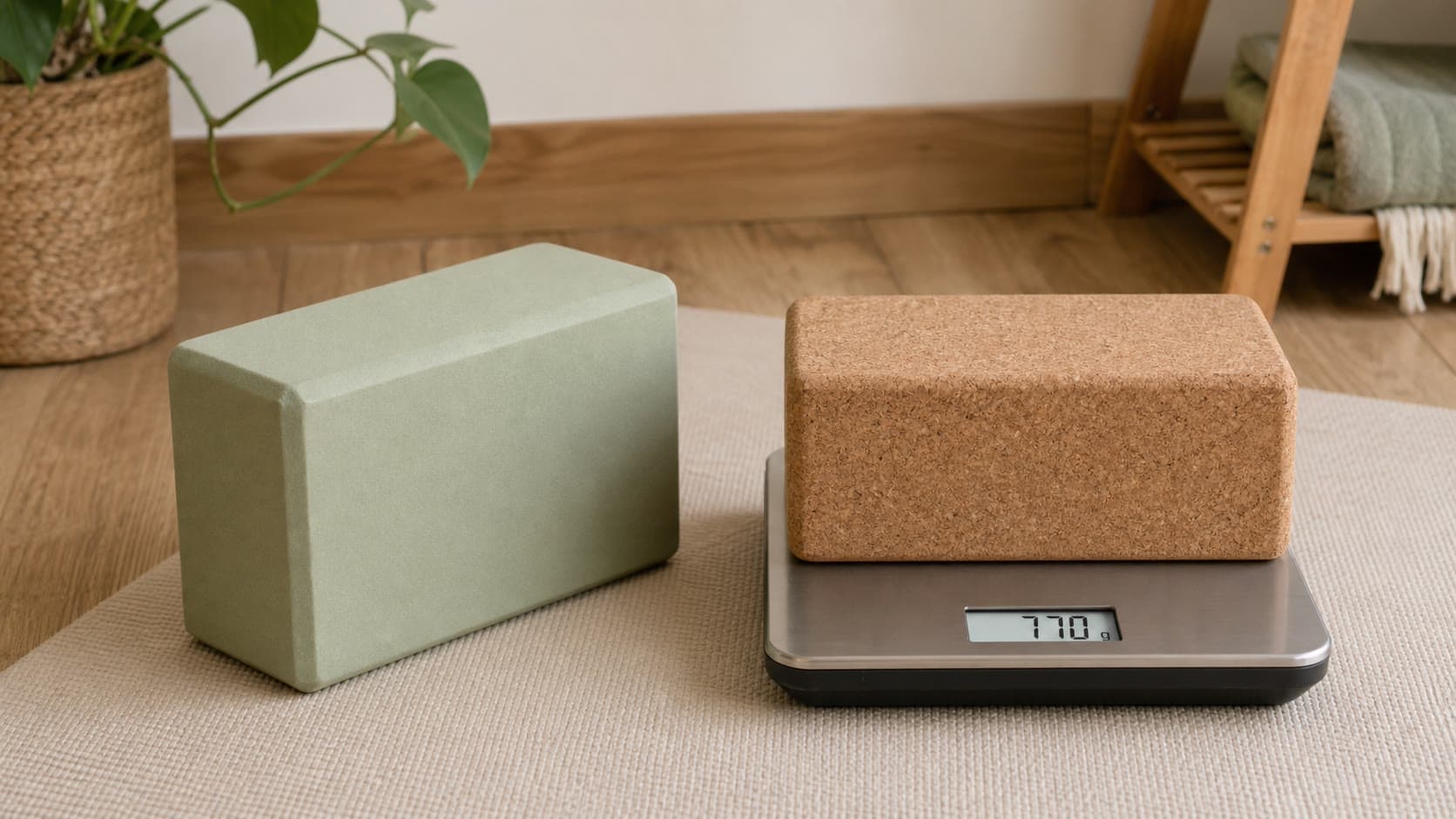 Yoga blok gewicht: wanneer licht beter is dan zwaar
