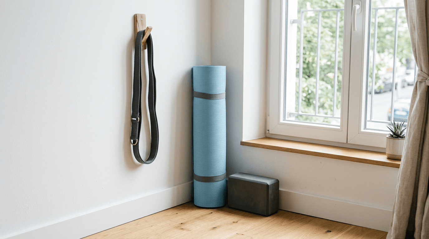 Yogamat voor een kleine ruimte: welke maat, dikte en materiaal werken echt?