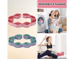Elastische Yoga Riemen - 2 Stuks